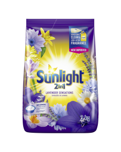 Sunlight Lavender Sensations 2in1 Hand Washing Powder Detergent 3kg