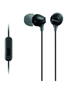 Sony MDR-EX15AP Earphones with Mic Black