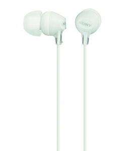 Sony MDR-EX15AP Earphones With Mic White