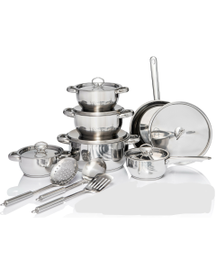 Tissolli Bekaline 15 Piece Stainless Steel Cookware Set
