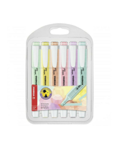 STABILO Swing Cool Highlighter: Pastel Assorted Colours Wallet Of 6