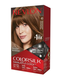 REVLON Colorsilk Permanent Hair Color - Medium Golden Brown - 43