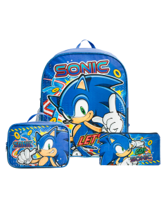 Sonic Backpack 3pc Combo Set