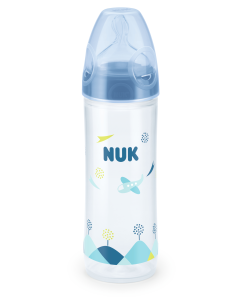 NUK New Classic First Choice+ Bottle 0-6m 250ml Blue Plane
