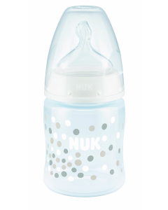 NUK FC+ Temp Control Bottle with Silicone Teat 0-6m 150ml Confetti