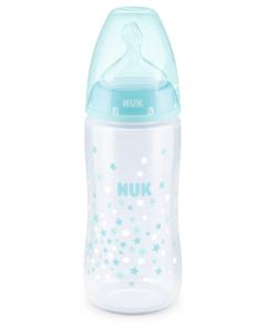 NUK FC+ Temp Control Bottle with Silicone Teat 0-6m 300ml Stars