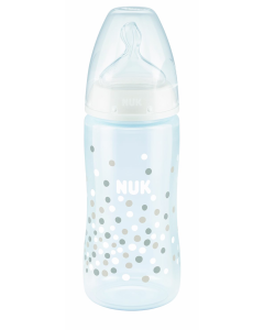 NUK FC+ Temp Control Bottle with Silicone Teat 0-6m 300ml Confetti