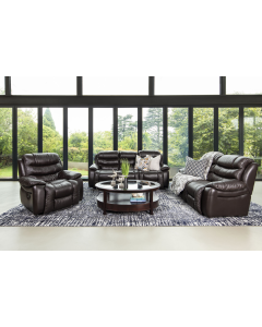 Bellwood 3 Piece 3 Action Lounge Suite in Leather Uppers, Kudu Oxblood