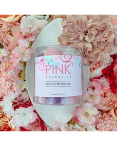 Pink Cosmetics Bucket of Mini Bathbombs