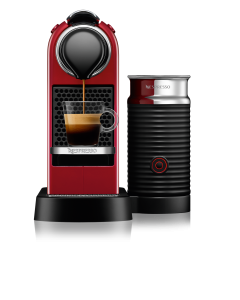 Nespresso CitiZ & Milk Coffee Machine, Cherry Red