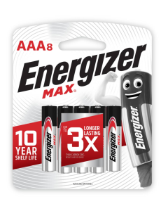 Energizer MAX Alkaline AAA 8 Pack