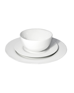 Eetrite 12pc White Porcelain Dinner Set