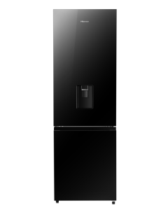 Hisense 347L Combi Fridge With Water Dispenser Black Glass H450BMIB-WD