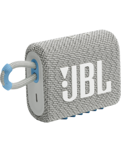 JBL Go 3 Eco Portable Bluetooth Speaker - White