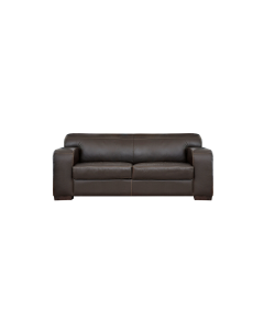 Kinshasa 3 Seater Leather Couch, Espresso