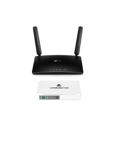TP Link MR6400 4G LTE Router with Constant UPS