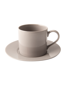 Omada Maxim Light Grey Cappuccino Cup & Saucer Set
