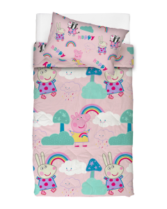 Peppa Pig Rainbow 3/4 Duvet Cover Set