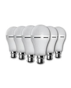 Elecstor Rechargeable LED Bulb B22 7W Cool White 6 Pack