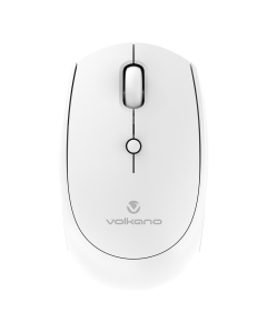 Volkano Talc Series Wireless Mouse with DPI Adjustment  White