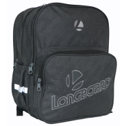 Longboard 3 Compartment Backpack Black 743-60