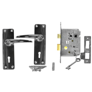 The Cabinet Shop 2 Lever Lockset Blister -Chrome Plated