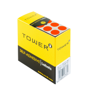 TOWER C13 Colour Code Roll Labels Fluorescent Red
