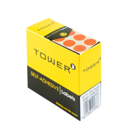 TOWER C13 Colour Code Roll Labels Orange
