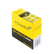 TOWER C13 Colour Code Roll Labels Yellow