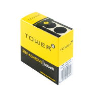 TOWER C19 Colour Code Roll Labels Black