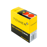 TOWER C19 Colour Code Roll Labels Fluorescent Red