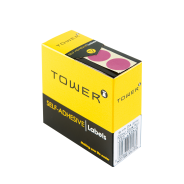 TOWER C19 Colour Code Roll Labels Pink