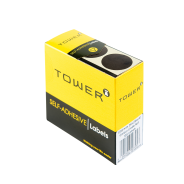 TOWER C25 Colour Code Roll Labels Black