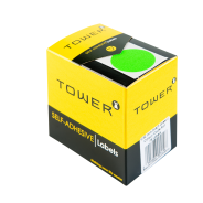 TOWER C32 Colour Code Roll Labels Fluorescent Green
