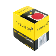 TOWER C32 Colour Code Roll Labels Red