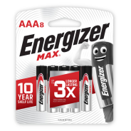 Energizer MAX Alkaline AAA 8 Pack