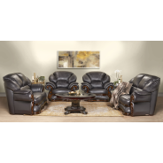 Europe 4 Piece Lounge Suite, Brown