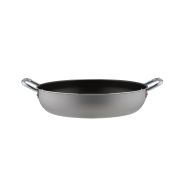 Piardi Fireworks Grey Deep Pan with Stainless Steel Rivetted Handles 36cm