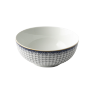 Galateo Blue Check Cereal Bowl Set of 4