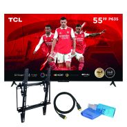 TCL 55-inch 4K HDR Google TV-55P635 + Ultralink TV Bracket bundle 32-70 Tilt
