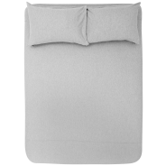 The T-Shirt Bed Fitted Sheet Soft Grey King