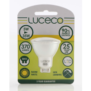 Luceco 1 Piece GU10 Warm White Non Dim Lamp 5W LGW5W37_LE