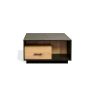 Steel & Rose Lydia Coffee Table, Brown and Black