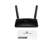 TP Link MR6400 4G LTE Router with Constant UPS