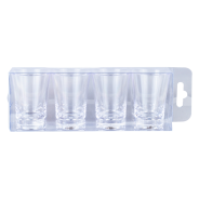 Lumoss 50ml Clear Shot Glasses - Set of 4