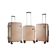 Travelwize 3pc Maui Spinner Luggage Set Champagne