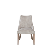Shell Dining Chair, Cream Mottled Velvet