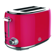Swan Red Retro Two Slice Toaster ST01R