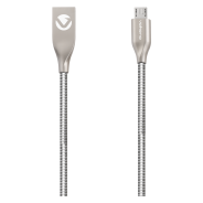 Volkano Iron Micro USB Cable 1.2m Silver