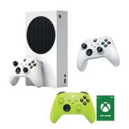 Xbox Series S 512GB Console With Additional Xbox Series White Controller, Additional Xbox Series Volt Controller And R400 Xbox Gift Voucher